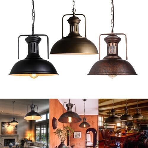 Vintage Loft Pendant Lights Industrial Lamps Retro Hanging Lamp Luminaire Suspension Kitchen Living Room Bedroom Home Decoration