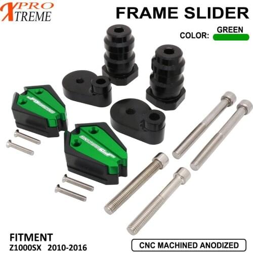 Motorcycle CNC Falling Protection Frame Slider Fairing Guard Crash Pad Protector For Kawasaki Z1000SX Z 1000 SX 2010-2016