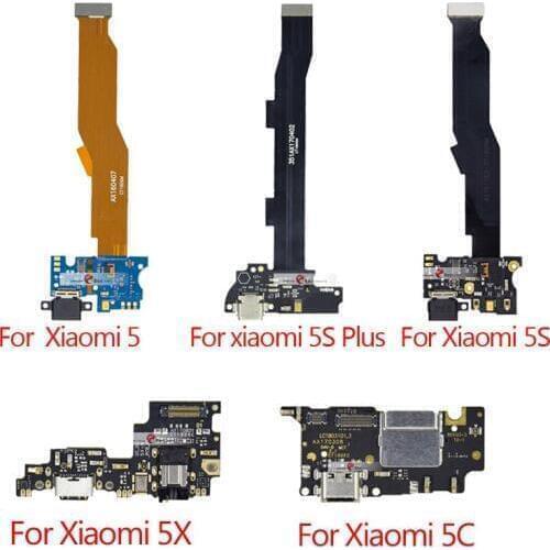 1pcs USB Charging Jack Plug Socket Connector Charge Dock Port Flex Cable For Xiaomi Mi 5 5S Plus 5X Mi 5 5S Plus