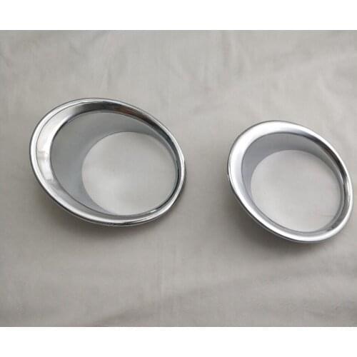 ABS Chrome 2pcs Front fog light cover car-styling For Toyota Land Cruiser Prado FJ150 2014-2017 Fog lamps cover Trim