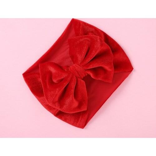 20PCS 2021 New Bohemia Velvet Headband Hair Bows Spring Wide Warm Hair Bands DIY Hair Accessories For Girls Bow Headwrap Party