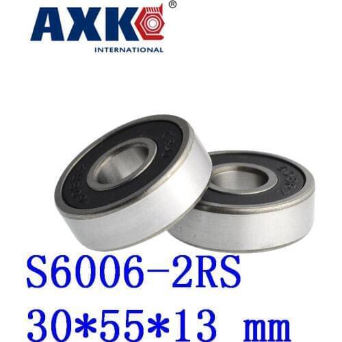 2019 Rolamentos 2pcs Free Shipping Sus440c Environmental Corrosion Resistant Bearings (rubber Seal Cover) S6006-2rs 30*55*13 Mm