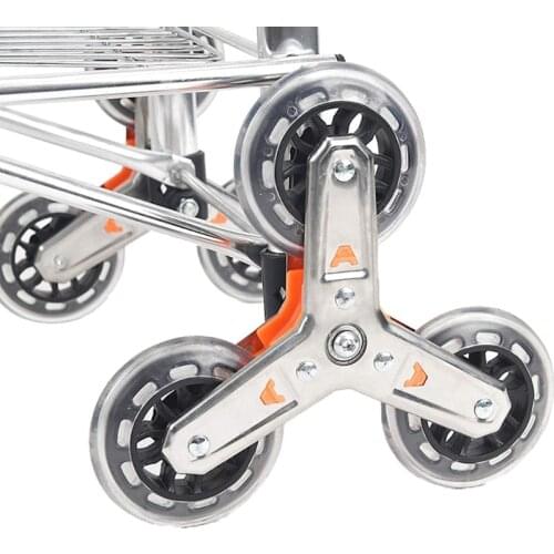360 Swivel Shopping Cart Trolley Grocery Carts Heavy Duty Replacement Triangle Wheels Condo Pull Utility Trolley Carts