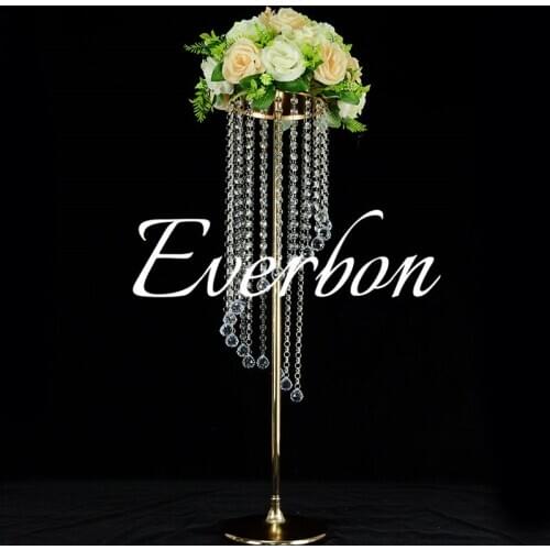 Acrylic crystal wedding centerpiece 35 inch tall flower stand Table decor Wedding decoration