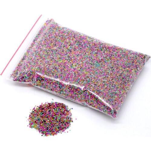 Free Shipping 100gram Multicolor Micro No Hole Glass Seed Beads Embellishment Scrapbooking 0.7mm