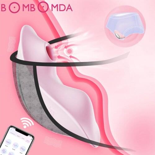 Bluetooth Control Sucking Vibrator for Women Clit Sucker APP Remote Control Wearable Vibrating Panties Erotic Sex Toys for Women