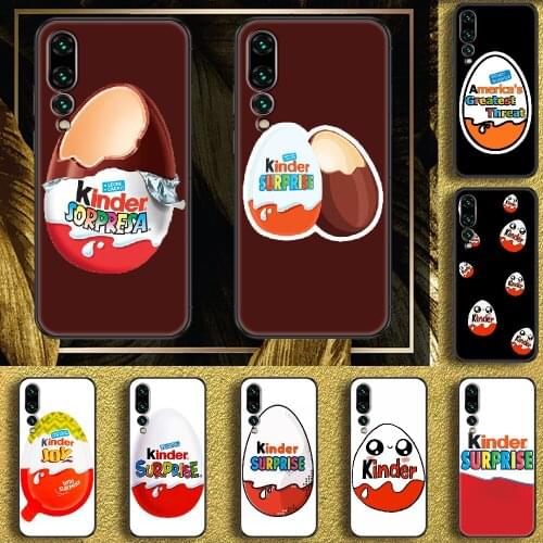 Kinder Joy surprise egg Phone case For Samsung Galaxy A 3 5 7 8 10 20 21 30 40 50 51 70 71 E S 2016 2018 4G black silicone Etui