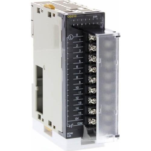 CJ1W-OD211 Digital output unit, 16 x transistor outputs, NPN, 0.5 A, 12 to 24 VDC, screw terminal
