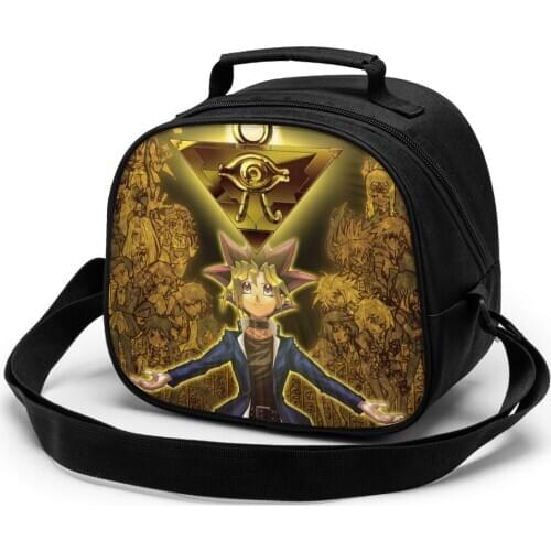 Yu Gi Oh Children Lunch Bag Lunch Bag Student Portable Insulated Office Lunch Box Picnic Bags Thermal Food Tote Handbag