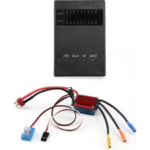 25A ESC Brush Electronical Speed Controller 2S wafterproof dustproof with programm card for 1/16 1/18 RC Car Off Road Truck