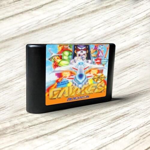Gaiares - USA Label Flashkit MD Electroless Gold PCB Card for Sega Genesis Megadrive Video Game Console