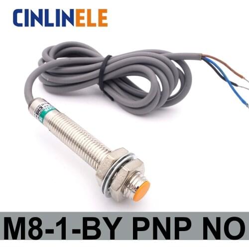 M8 LJ8A3-1-Z/BY 1mm 6-36V induction DC PNP NO metal sensor inductive proximity switch Screen shield type LJ8A3 sensor switch