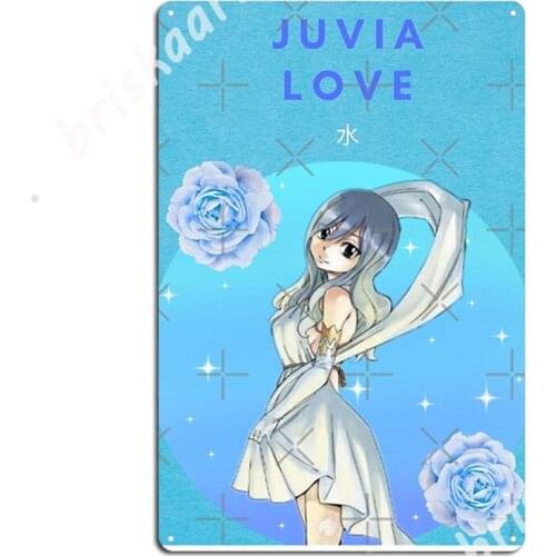 Juvia Love Metal Signs Vintage pub Garage Decoration Home Tin sign Posters