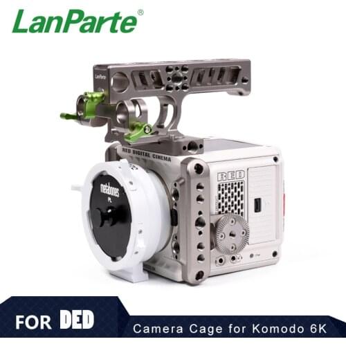 Lanparte Camera Cage for RED Komodo 6K with Slidable Top Handle Accessories