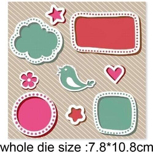 Metal Cutting Dies girl label tags frame 2020 new craft die Stencil For DIY Scrapbooking Paper/photo Cards Embossing Dies