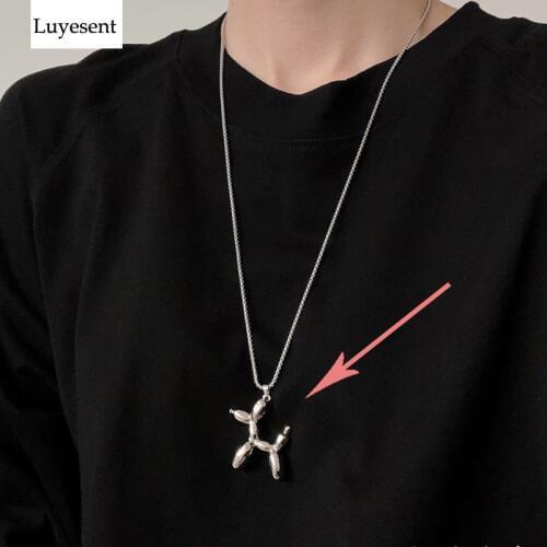 Punk Metal Cute Dog Cool Unisex Cartoon Lovely Necklaces Man Women Hip Hop Necklace Gothic 2021 Rock Student Casual Accessories