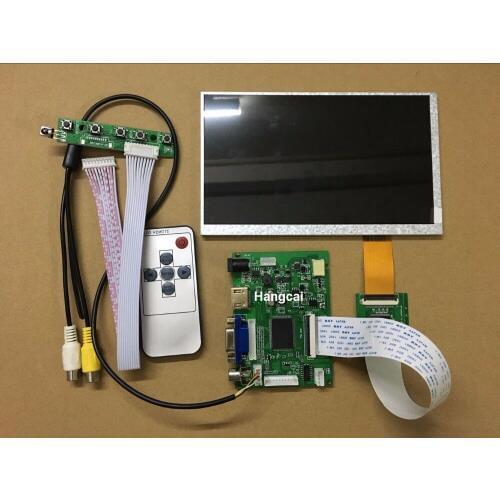 New 7 Inch lcd screen 40 pin 1024*600 LCD High Brightness & Dirver Board HDMI+VGA+2AV Reversing Android(phone) windows