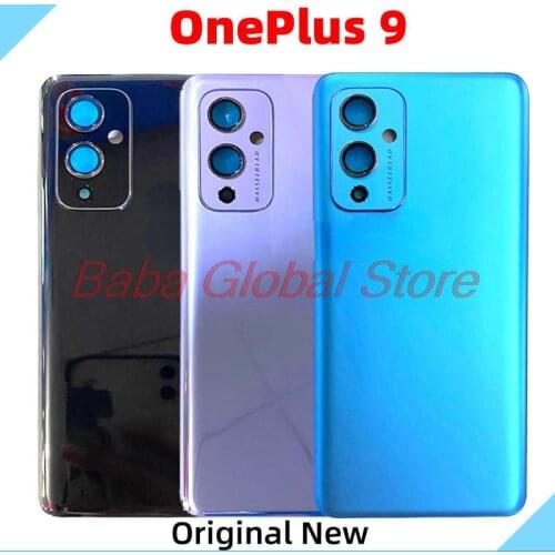 Original New Battery Cover For OnePlus 9 Back Cover Housing Rear Door Case Replace 1+9 Battery Housing With Camera Lens