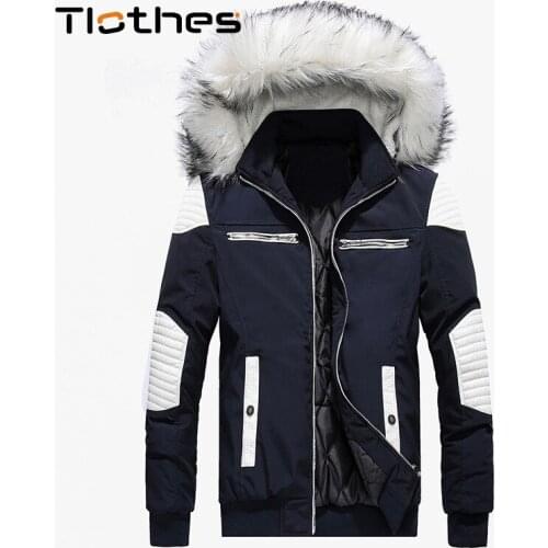 Autumn Winter Jacket Men Fur Hooded Multi-pocket Parkas Mens Warm Thick Puffer Jacket Men Clothing Coats for Men Outwear Casual