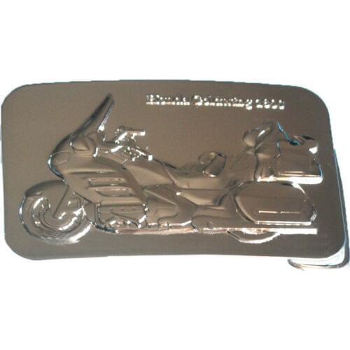 Custom 3D antique brass belt buckle motorcycle logo belt buckle