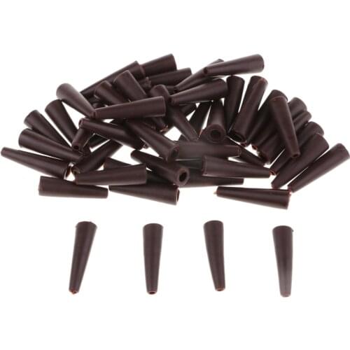 50pcs Tail Rubber Tubes for Saftey Lead Clips Carp Fishing Rig Sleeves Useful Accessories 20mm Dropshipping