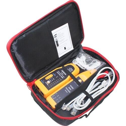 Retail Package WH806B Telephone Wire Tracker Network Cable Tester For Cat5 Cat5E Cat6 RJ45 RJ11 Electrical Line Finding Testing