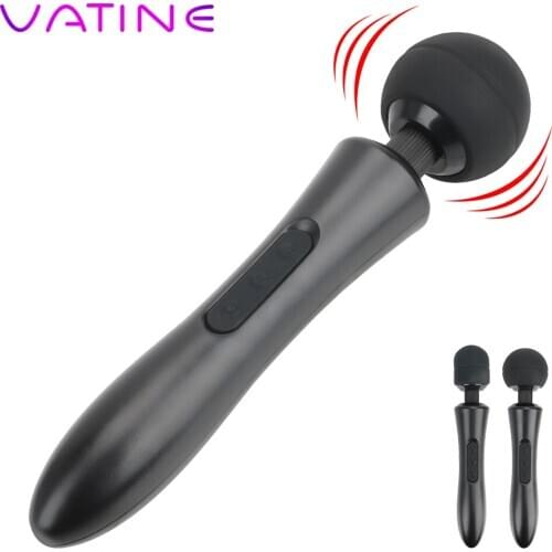 VATINE 20 Frequency 8 Speeds Body Massage Vibrator Powerful Magic Wand Vibrator Huge Head AV Rod Vibrator Sex Toys for Women