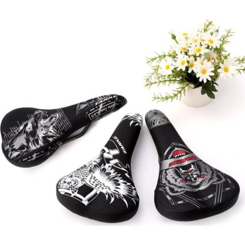 TANKE Bike Saddle Sponge Cushion PU Leather Surface Silica Comfortable Cycling Seat Shockproof Bicycle Saddle