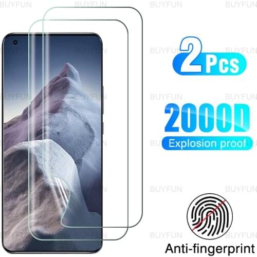 For Xiaomi Mi 11 Ultra 2pcs front screen protector hydrogel film for xiaomi xiomi mi 11 ultra full cover safety protective film