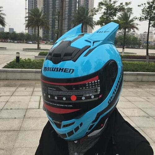 New Blue Helmet Safety Helmet Motorcycle Helmets Motocross Racing Casco Vintage Motocross Off Road Men Motocross Helmet