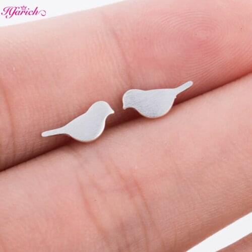 Lovely Animal Bird Sheep Goat Stud Earrings for Women Graceful Silver Color Pendientes Butterfly Earrings Party Gifts