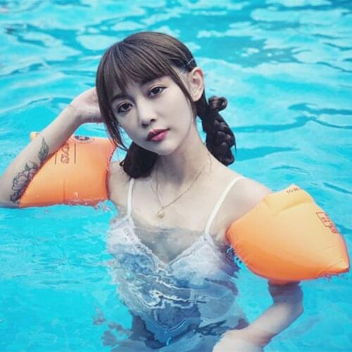 1 Pair Baby Float Arm Sleeve adult children Swimming Arm Ring Inflatable Beach Swimming Pool Buoy Tow Safety Air Bag