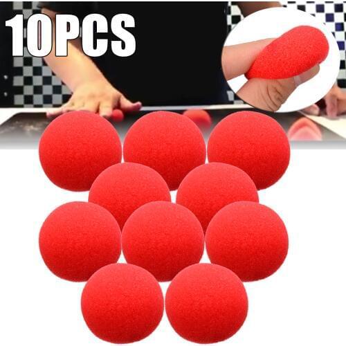 10pcs 4.5cm Adorable Red Ball Super Soft Sponge Balls For Magic Party Stage Trick Prop Clown Nose