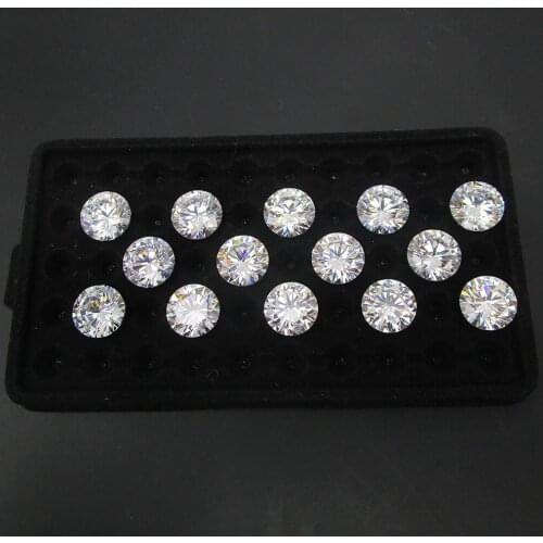 100pcs/Lot Free Shipping AAAAA Round CZ Big Size 10mm 11mm 12mm White Color Cubic Zirconia Stone for Jewelry Making