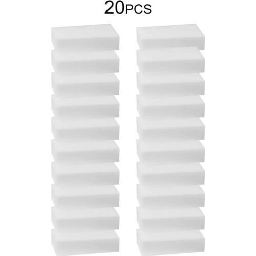 20 PCS White Magic Sponge Eraser Melamine Cleaner Multi-Functional Kitchen Bathroom Cleaning Tools Sponge 100*60*20mm