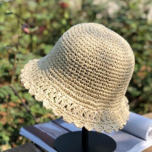 2021 Womens Straw Hats fashion Straw Hat Panamas UV Protection Sun Visor Beach Hats Women Visors Foldable Female Summer Sun Hat