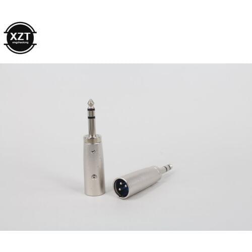 3 Pin Microphone Transform TRS Adapter XLR Male to 1/4" 6.35mm Stereo Cable Mic TRS Alloy Audio Interconnect/Adapter NEWEST