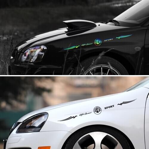 Car Logo Decals Vinyl Stickers Auto Side Reflective Windscreen Decals For Alfa Romeo Mito 147 156 159 166 Giulietta Car Styling