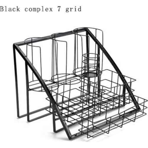 Bar wine holder display rack cashier desk storage rack retail merchandise POP display shelf table stand