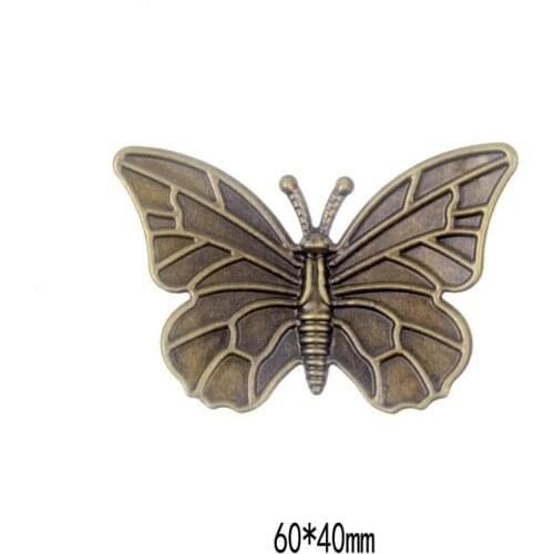 Free shipping 5Pcs Antique Bronze Filigree Butterfly Connectors Embellishments Crafts Gift Decoration DIY Findings 6x4cm F0319