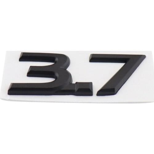 Black 3.7 for Q50 Q50L Q30 QX70 Fender Trunk Emblem Decal Badge Sticker