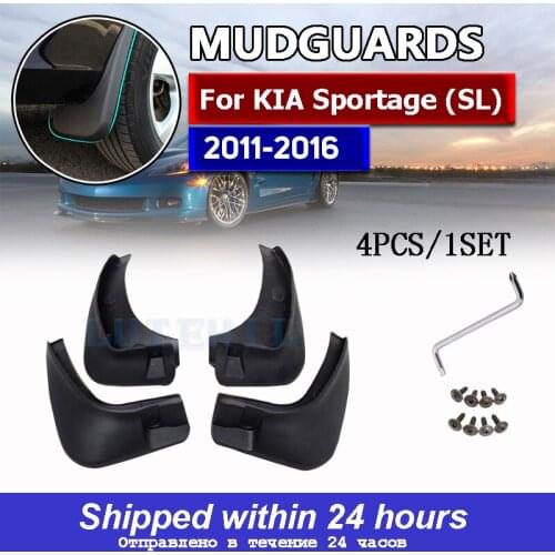 1Set Car Front Rear Mudguards For KIA Sportage (SL) 2011 2012 2013 2014 2015 Accessories Mudflaps 1Set/4Pcs Fenders