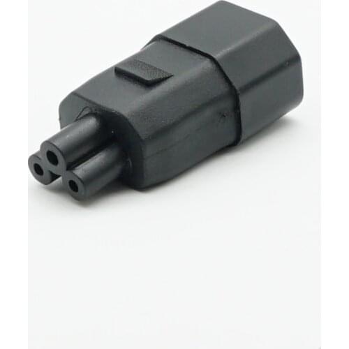 IEC 320 C14 male to IEC C5 AC adapter C14 to C5 Adapter AC Power Plug Adapter