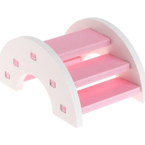 Hamster Toy Wooden PVC Bridge Seesaw Small Animal Pets Squirrel Funny