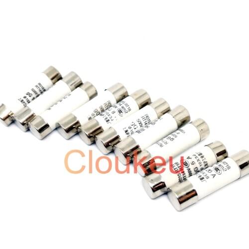 10*38mm Fast blow Ceramic Fuse 500V 0.5A 1A 2A 3A 4A 5A 6A 8A 10A 16A 20A 25A 32A 40A RO15 RT18 RT14