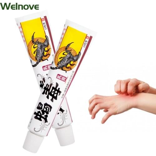 Scorpion Venom 18g Psoriasis Eczema Cream Antibacterial Dermatitis Pruritus Blister Eczematoid Skin Itch Medical Herbal Ointment
