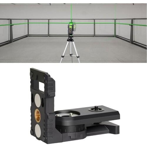 L-shape Laser Level Adapter Adjustable Level Bracket Pivoting Base Multifunctional Pivoting Base for Wall Ceiling Mount