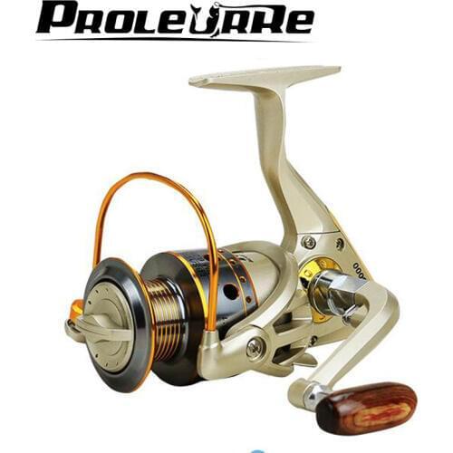 German technology 1000-7000 seires 12 bears metal front drag spinning fishing reel free shipping Fishing Spinning Reel Pesca