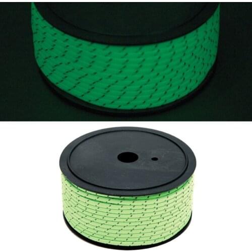 550 Paracord Parachute Cord Lanyard Rope 7 Strand Climbing Camping Luminous Night Survival Paracord Climbing Rope