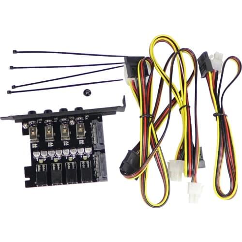 XT-XINTE Hard Drive Selector Sata Drive Switcher HDD Power Switch Control For Desktop PC Computer IDE 4PIN SATA 15PIN